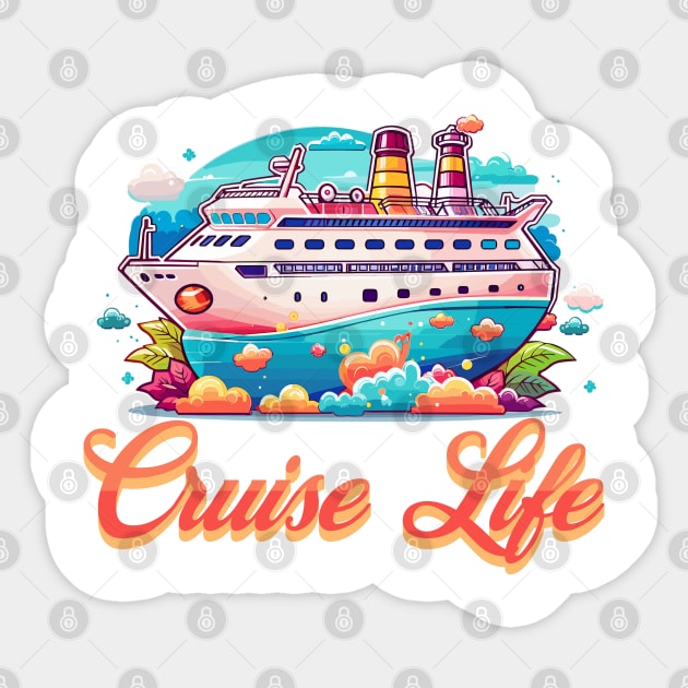 Cruise Life Sticker by WarFX Designs